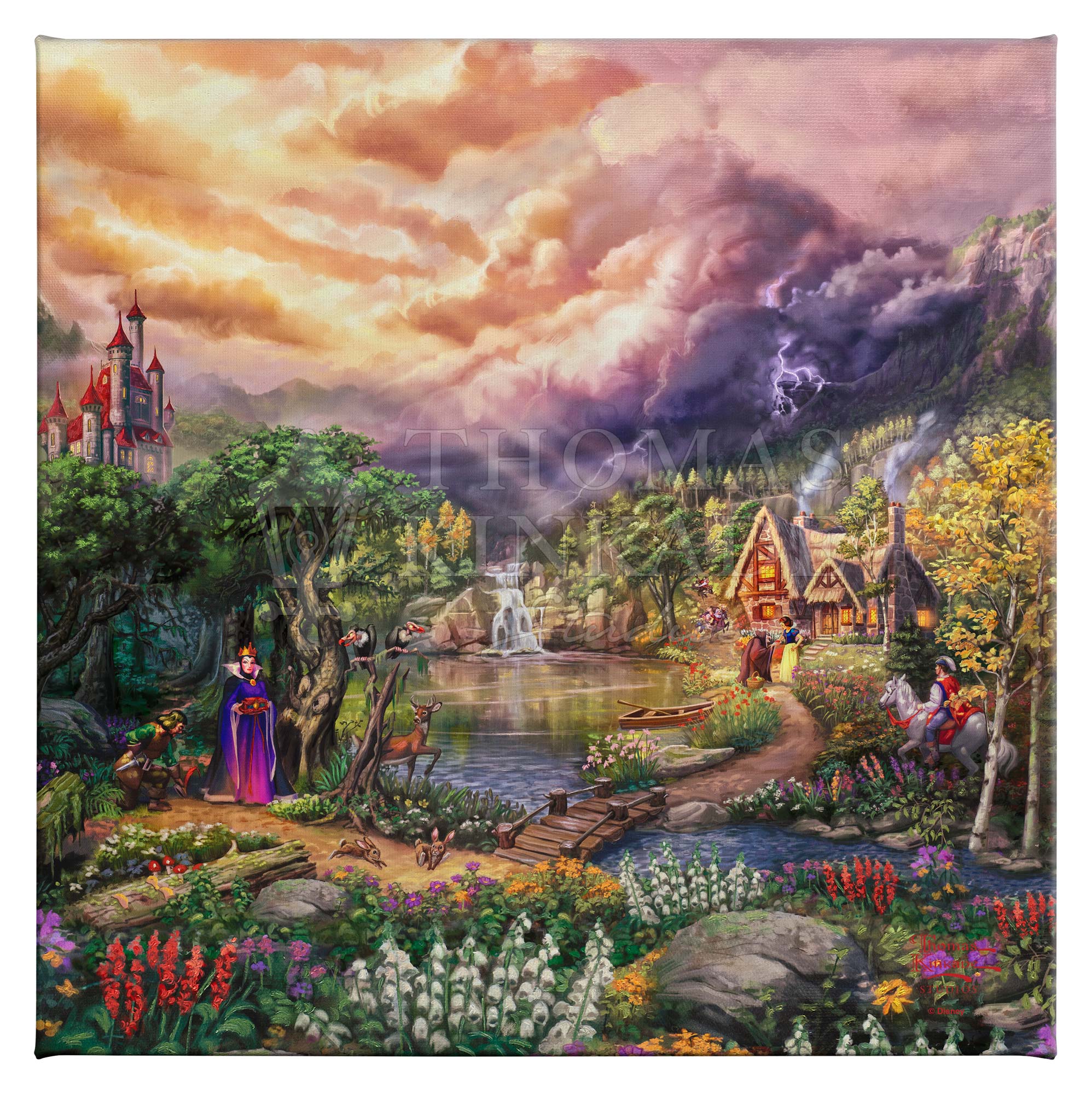 Star Wars Disney Gallery Wrapped Canvas By Thomas Kinkade Studios outlet