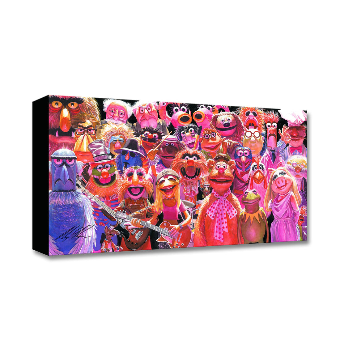 The Muppet Show -  five principal members of The Electric Mayhem -  Dr. Teeth, Janice, Animal, Floyd Pepper, and Zoot.  Artwork inspired by Disney Studios&