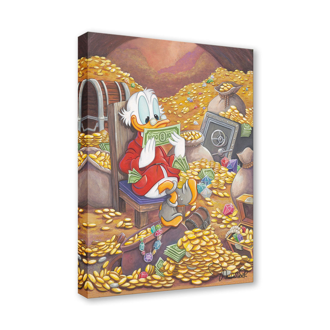 Artwork inspired by Scrooge McDuck - a fictional character created in 1947 by Carl Barks for The Walt Disney Company.