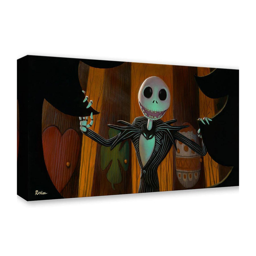 Artwork inspired by the Walt Disney Picture's animated 1993 film The Nightmare Before Christmas, featuring Halloweentowns beloved Pumpkin King - Jack Skellington.