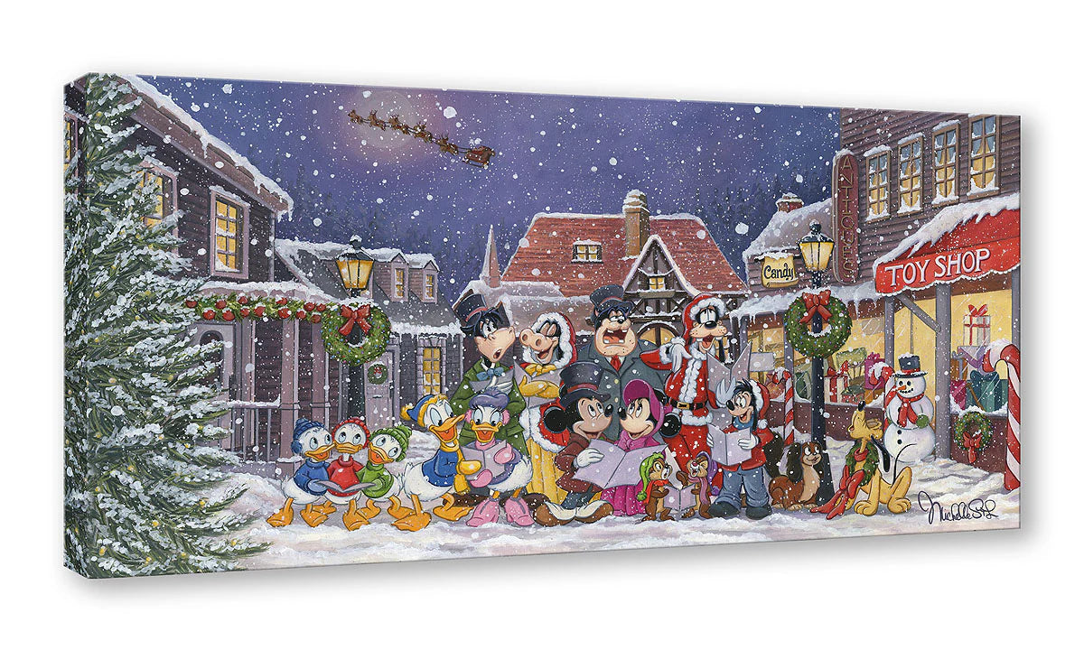 Mickey and Minnie are joined by the village&