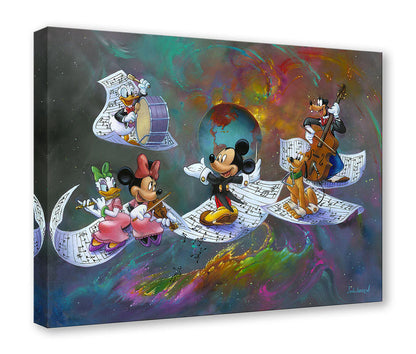 A Universe of Music by Jim Warren.  Maestro Mickey leads the Gang of Five through a colorful universe of music.