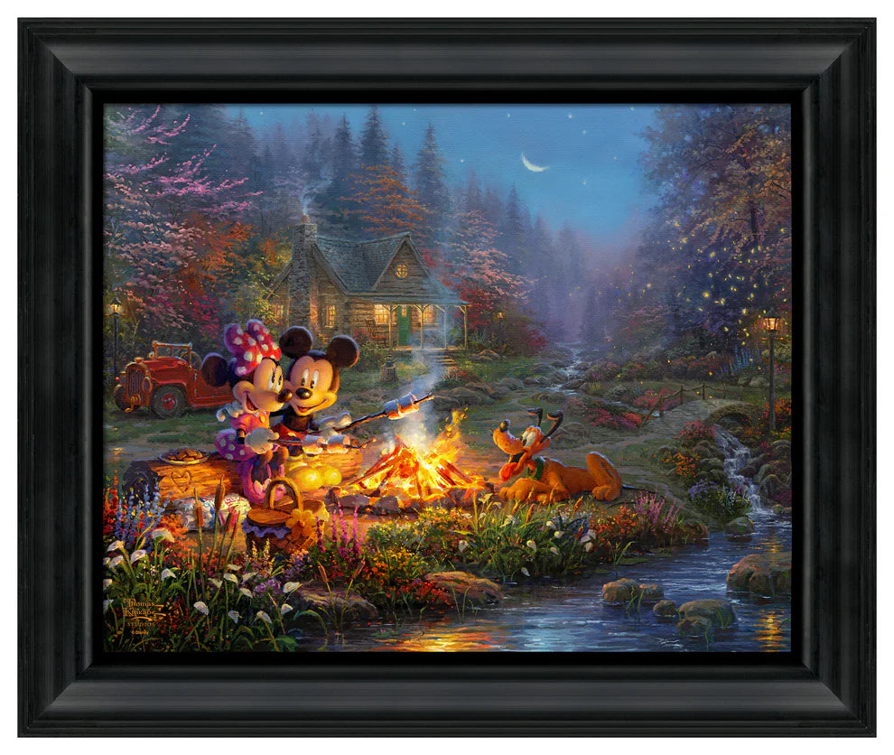 Disney Mickey and Minnie Sweetheart Campfire by Thomas Kinkade Studios ...