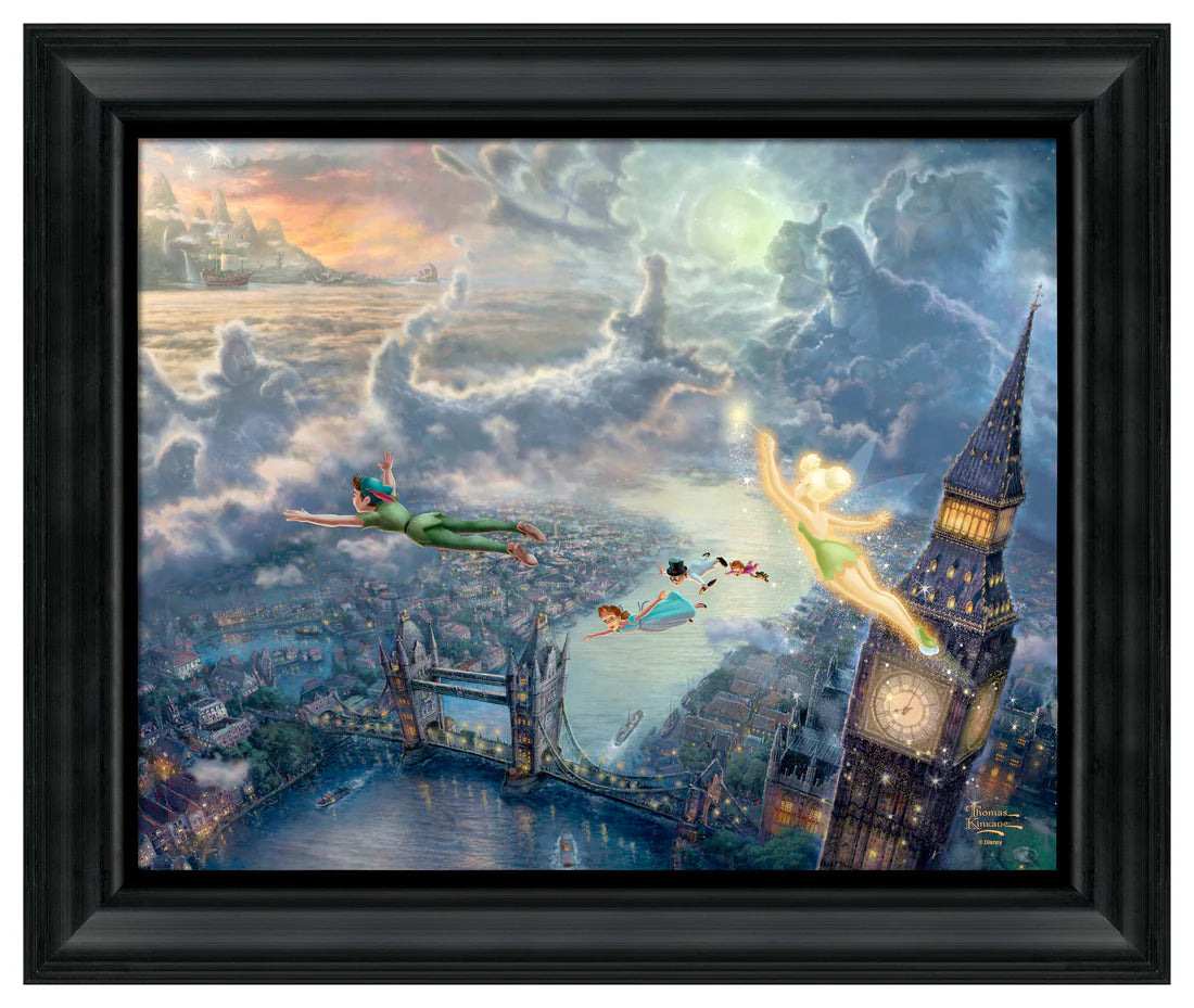 Tinker Bell and Peter Pan Fly to Never Land