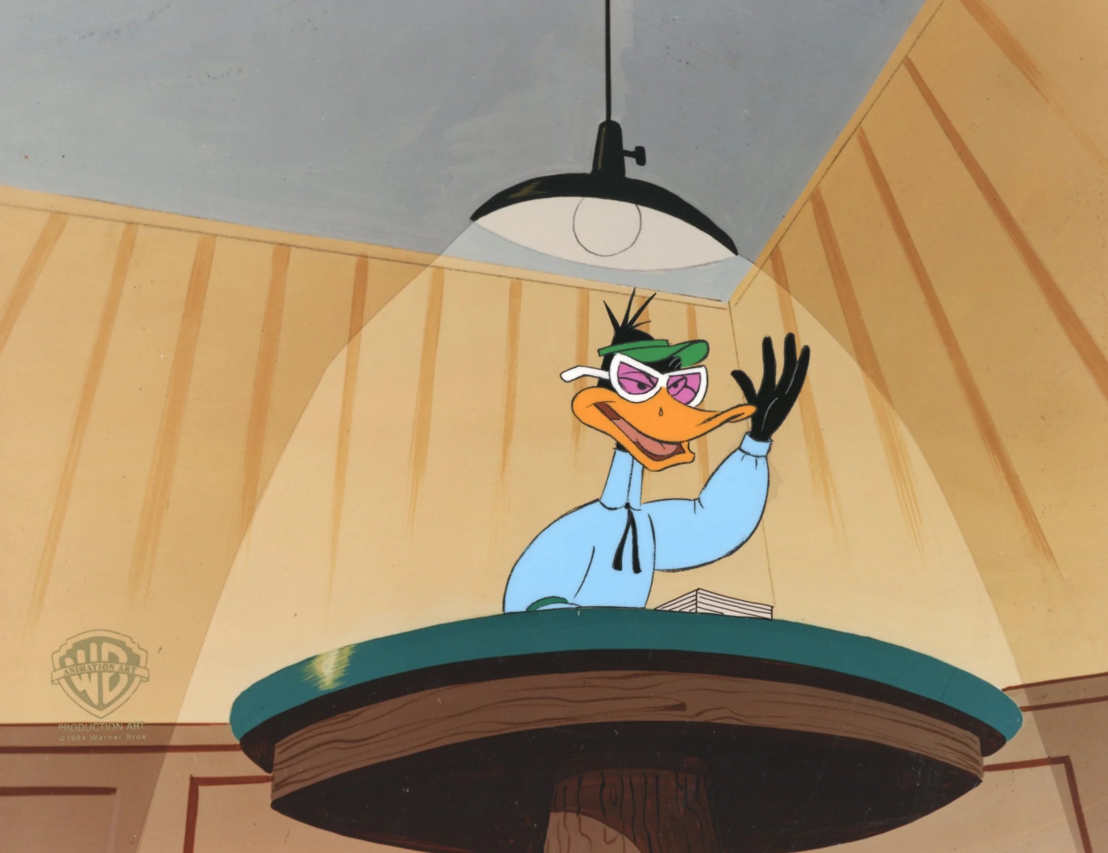 Daffy Duck - auctioneer in the spot light