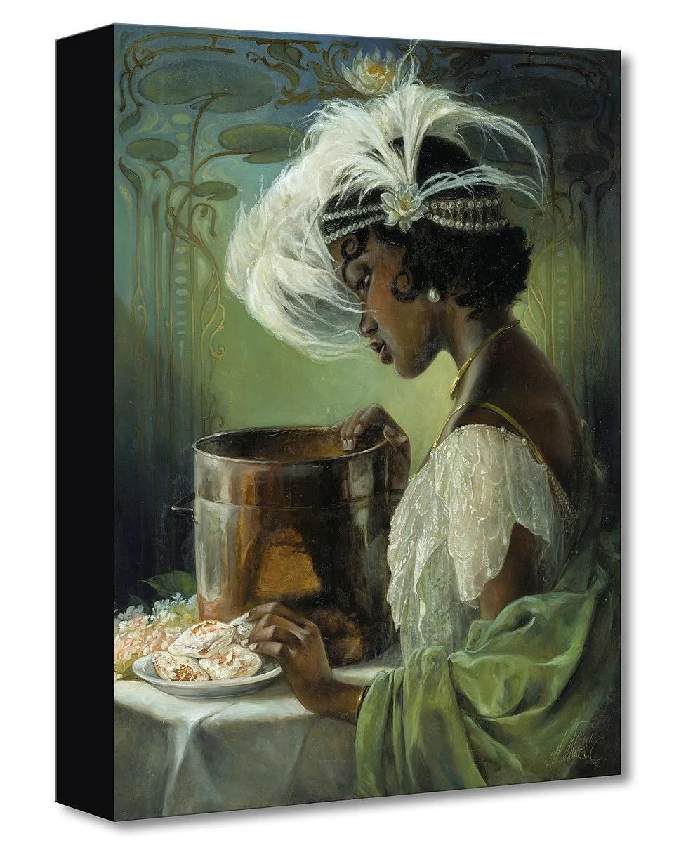 Tiana - in a realistic portrait - Dig a little deeper and discover your love for this classic. Gallery Wrapped Canvas