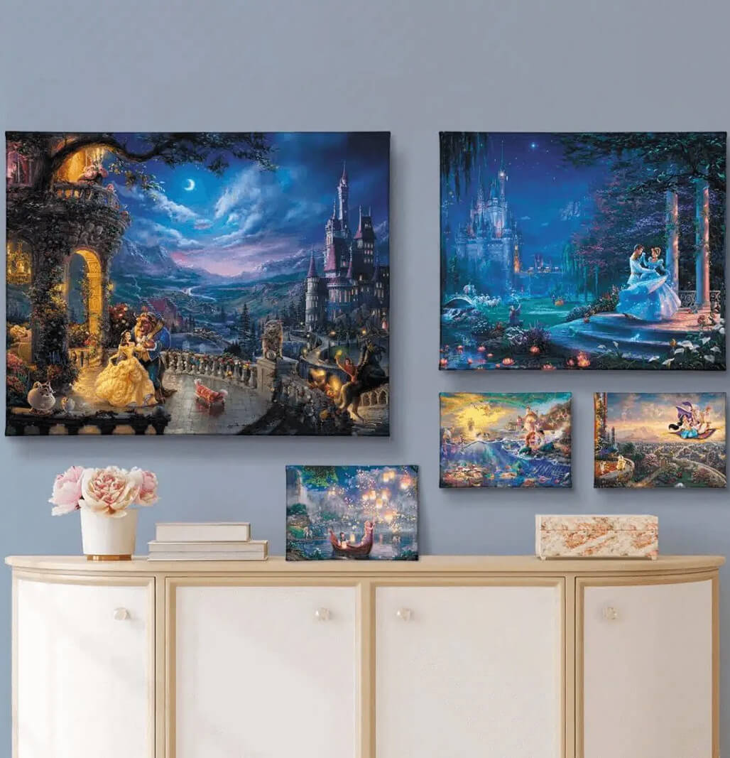 Shop Disney Princess Canvas Art - available on Canvas or Paper are the keepsake forever collection.