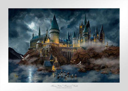 Hogwarts Castle, located in the Highlands of Scotland, is where young students finish their magical skills. - Unframed