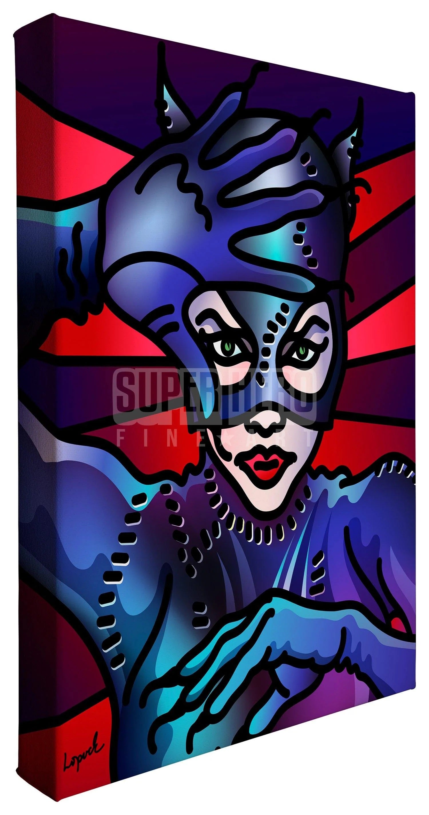A vibrant portrait the iconic DC Comics - Catwoman