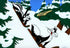 Pepé Le Pew follows Penelope down the slopes.&nbsp;