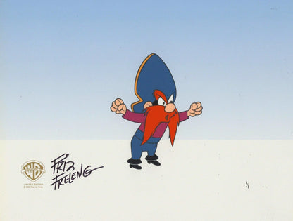 Looney Tunes Original Production Cel with Matching Drawing - Yosemite Sam