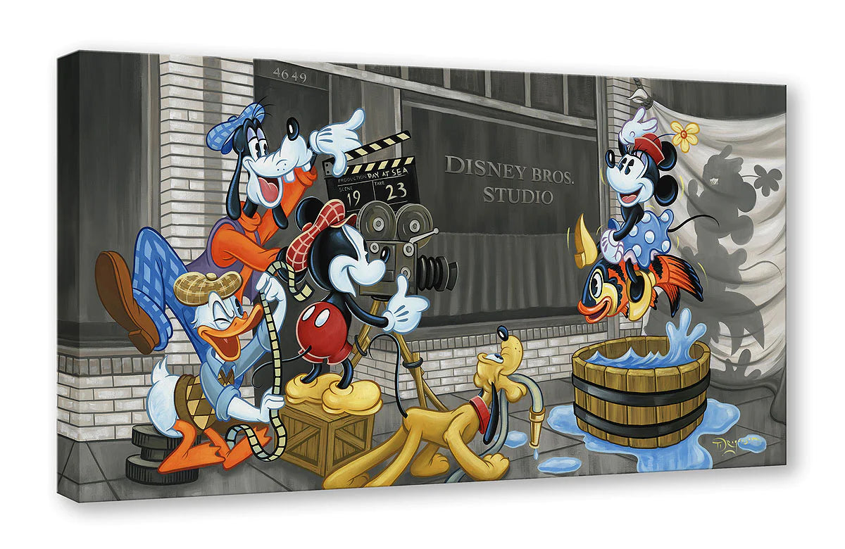 Making Movie Magic - Disney Limited Edition Canvas By Tim Rogerson