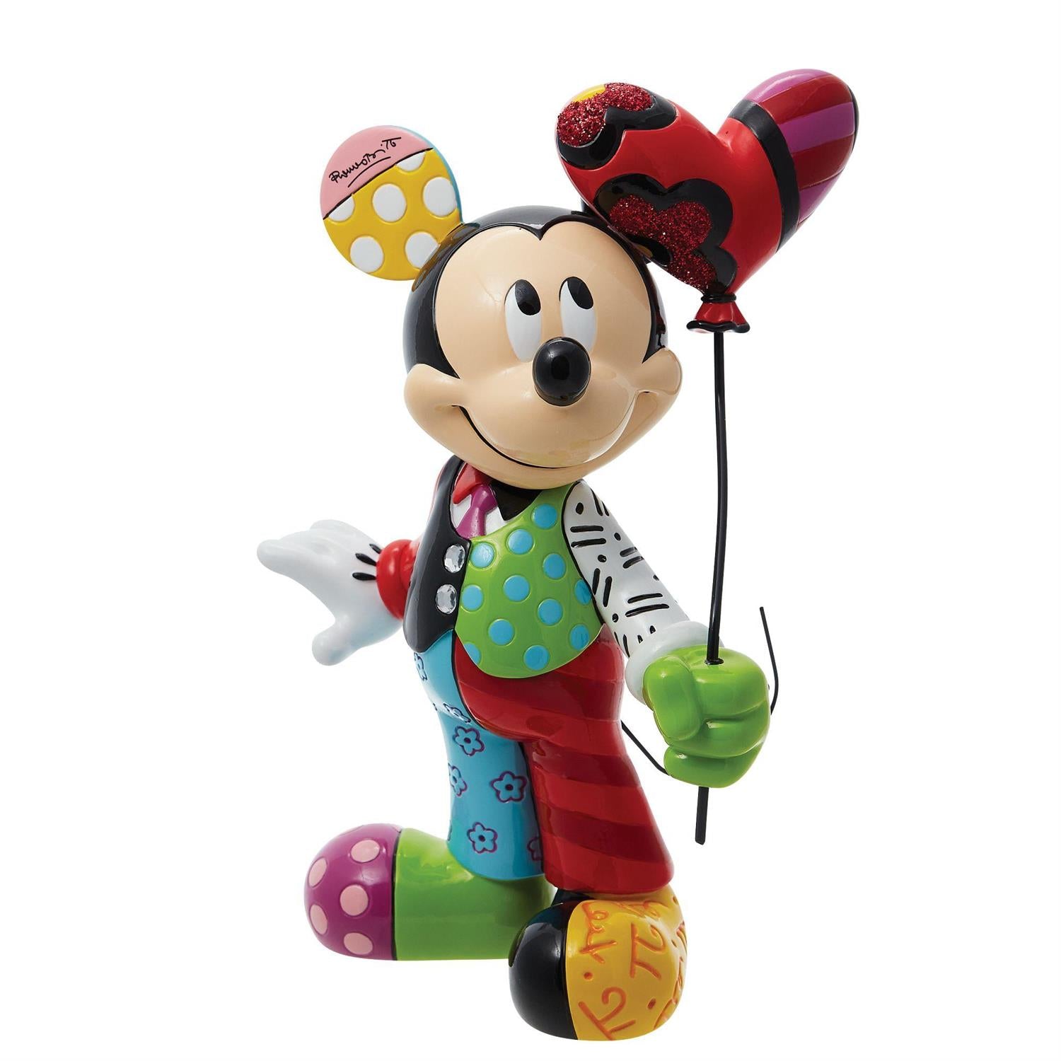 mickey holding a heart shaped balloon_front