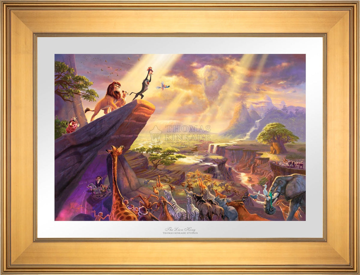The Lion King - Limited Edition Paper By Thomas Kinkade – Disney Art On ...