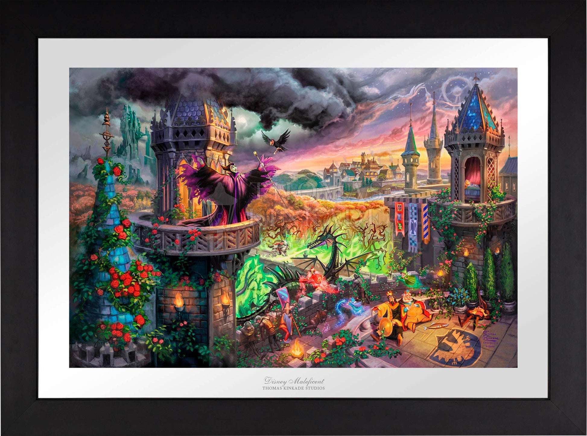 Thomas Kinkade 11x14 store Art print with coa Maleficent