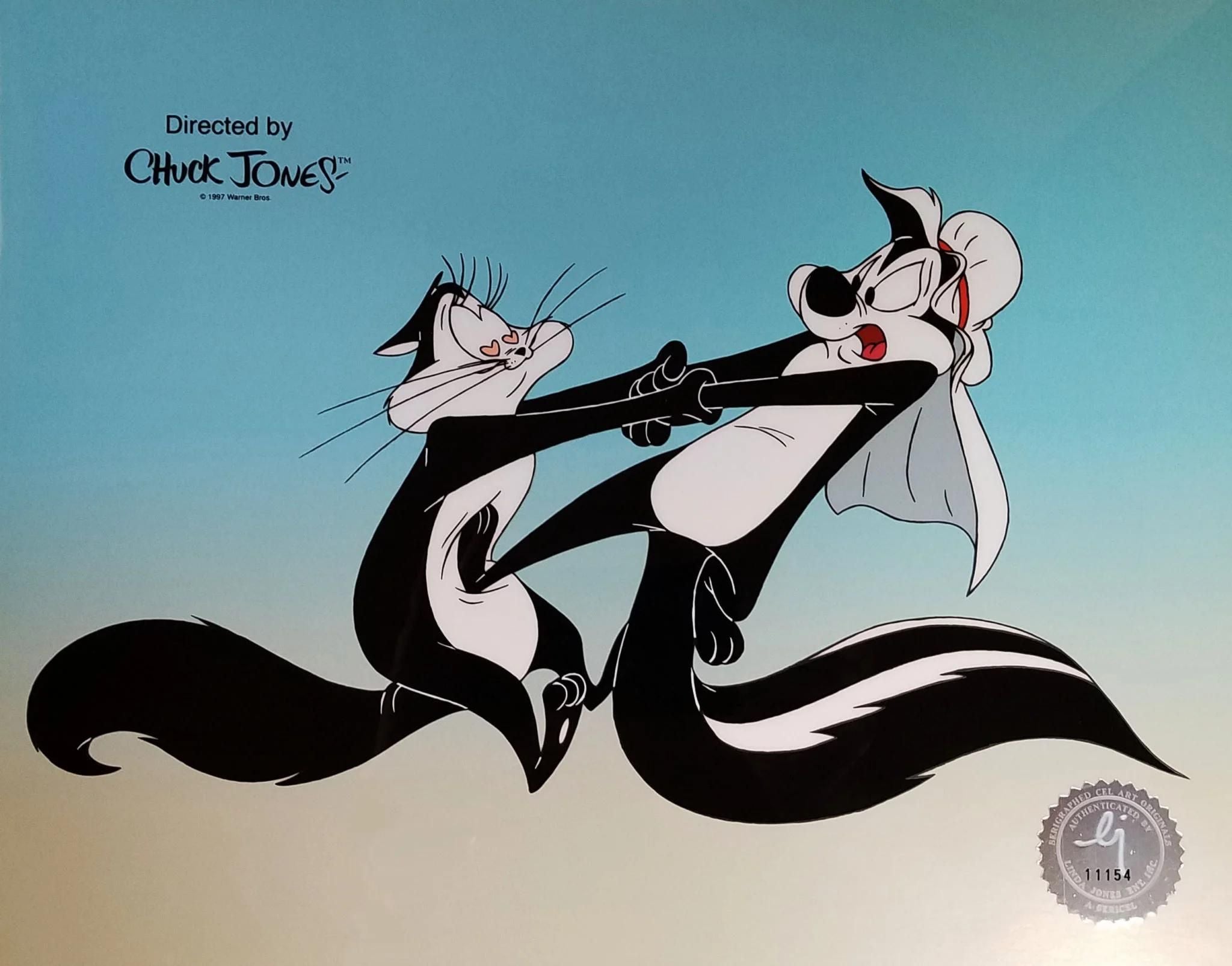 Pepé Le Pew and Penelope.