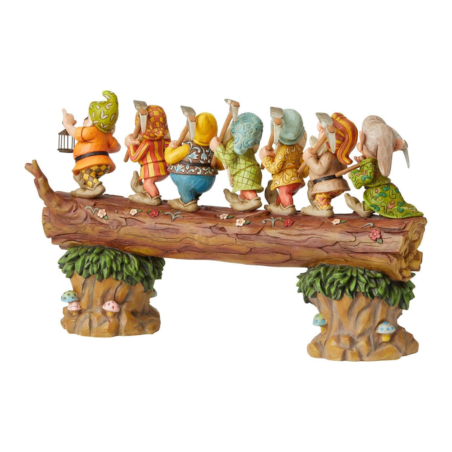 Seven Dwarfs on the tree log - Back side