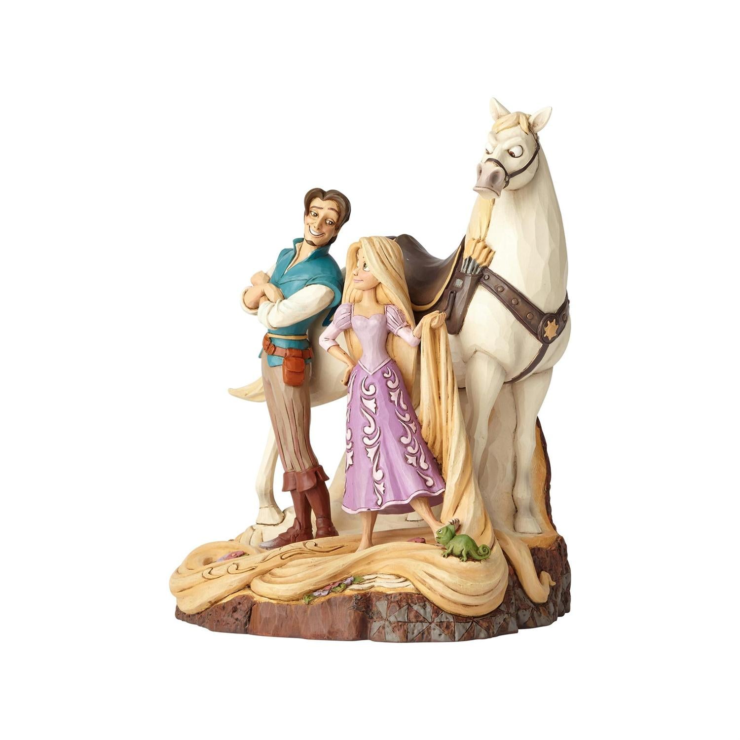 Rapunzel, Flynn and Maxium - Side View