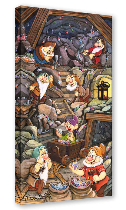 The Seven Dwarfs are in the mine basking in their new found treasure. 