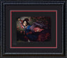 Mulan draped in traditional clothing. Framed