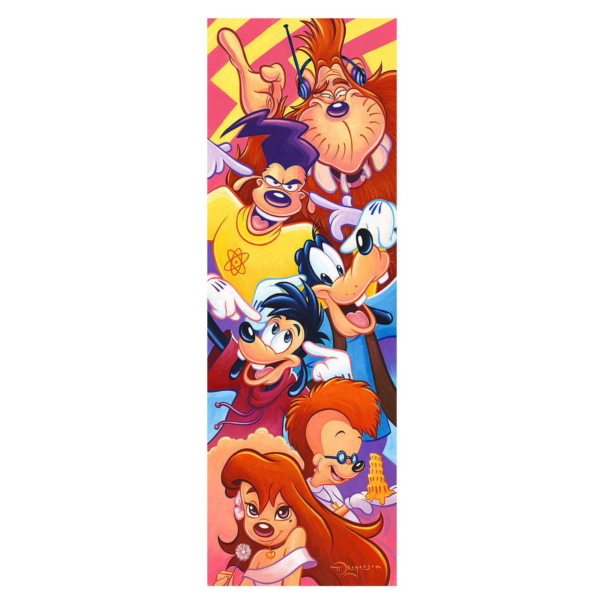 The Perfect Cast by Tim Rogerson  Artwork inspired by Walt Disney Studios 1995 animated film A Goofy Movie. 