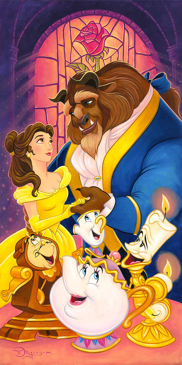 Features Belle, the Beast, and all their pals.