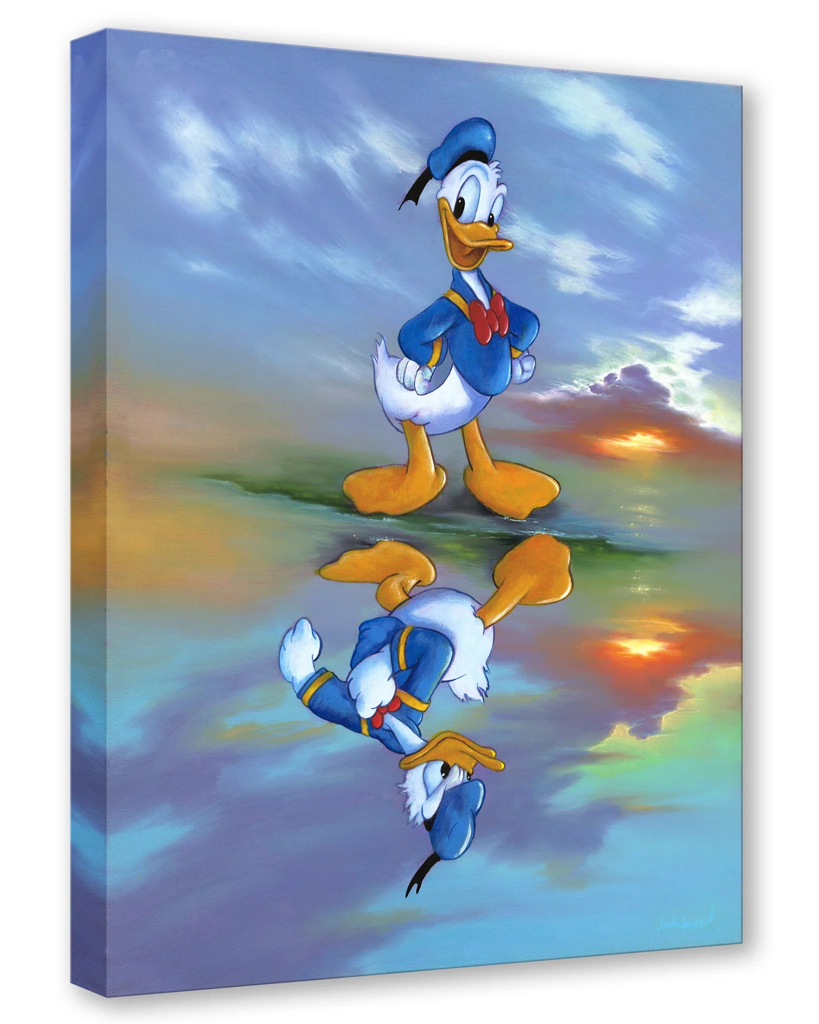 Two Sides of Donald by Jim Warren  Donald sees his angry side reflection in the water.