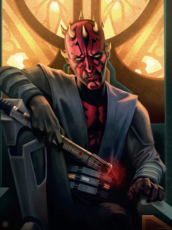 Star Wars: The Clone Wars interpretive artwork featuring Darth Maul.