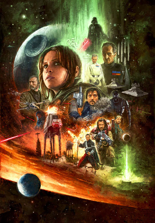 This piece captures the heart of Rogue One, celebrating the Rebellion&