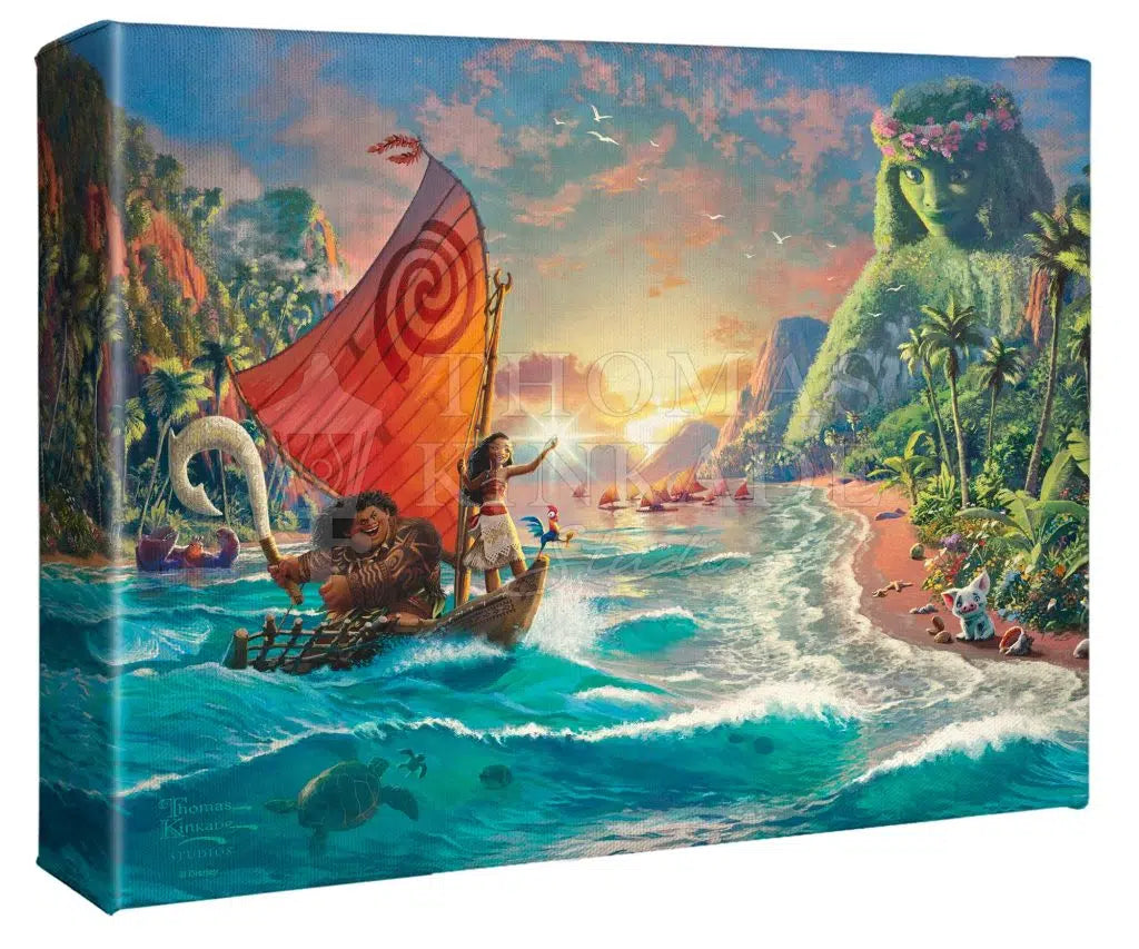 Disney Moana by Thomas Kinkade Studios 8"x10" Gallery Wrapped Canvas