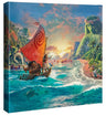 Disney Moana by Thomas Kinkade Studios 14"x14" Gallery Wrapped Canvas