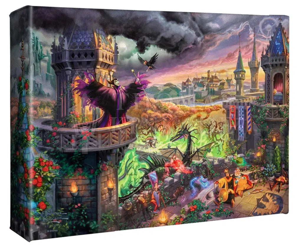 Disney Maleficent by Thomas Kinkade Studios 8"x10" Gallery Wrapped Canvas