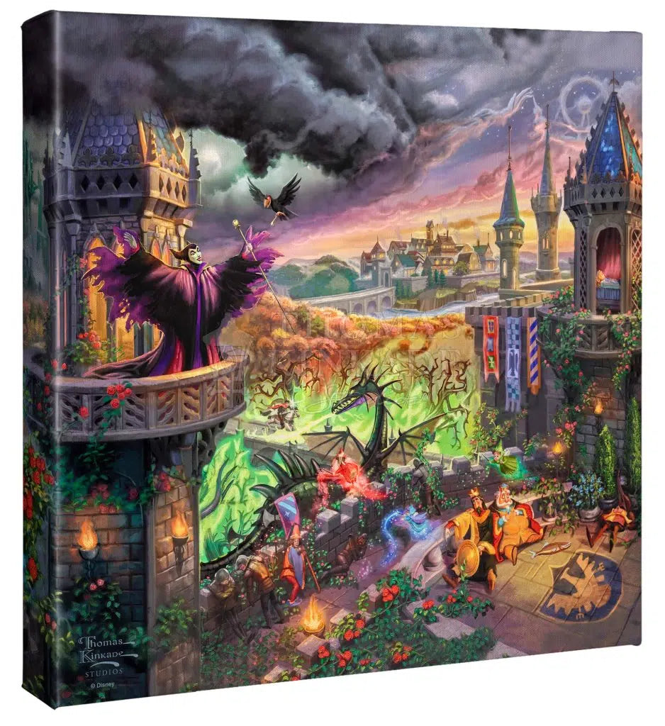 Disney Maleficent by Thomas Kinkade Studios 14"x14" Gallery Wrapped Canvas