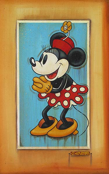 Vintage Minnie - Original on Canvas