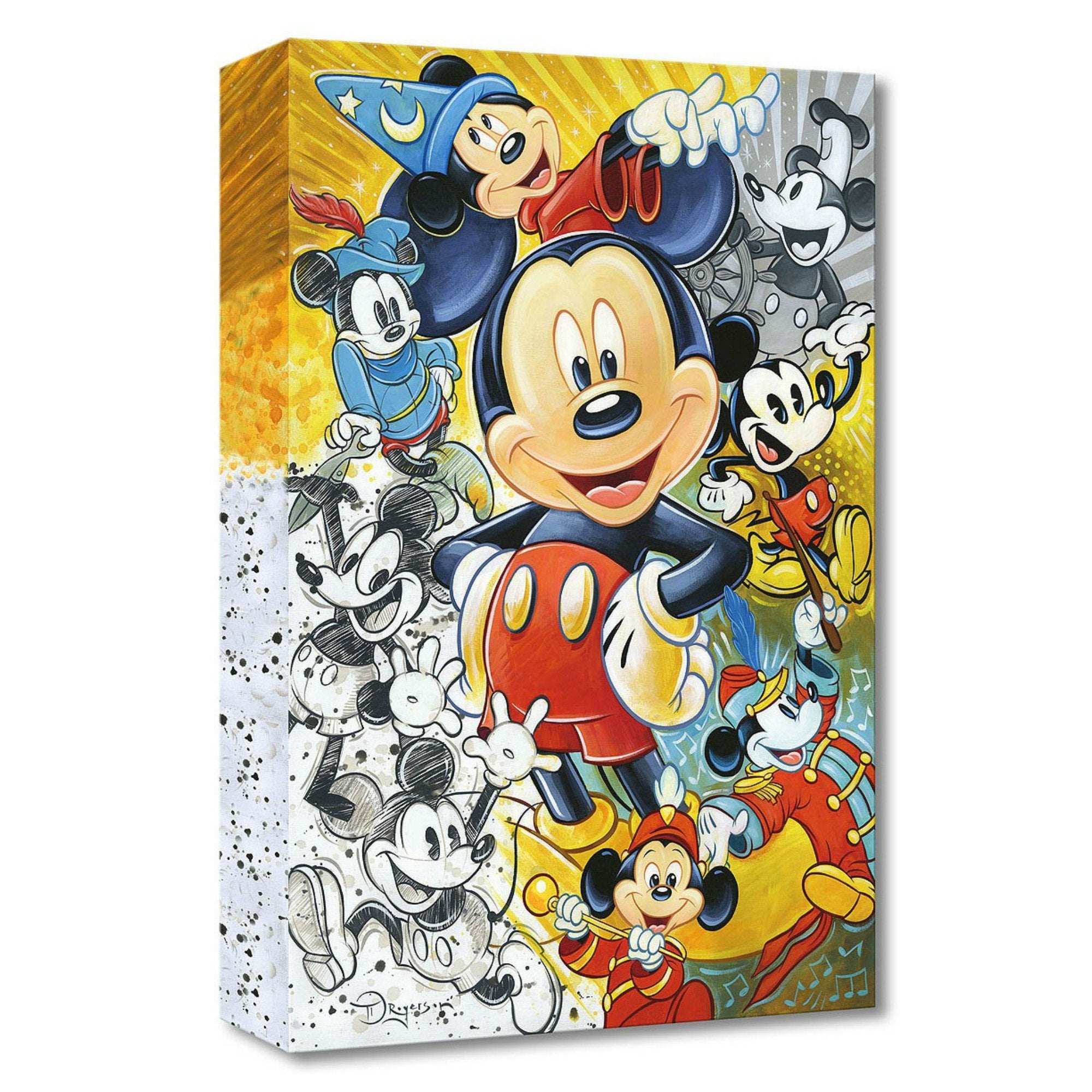  90 Years of Mickey Mouse by Tim Rogerson A special tribute to Mickey Mouse, a colorful collage Celebrating 90 Historic Years! 