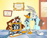 Bugs Bunny, Daffy Duck and Taz -in the X-ray room