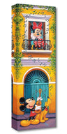 "Balcony Serenade",  by Trevor Mezak  - Disney Treasures Collection. Mickey is romancing Minnie. Gallery Wrap on Canvas... 