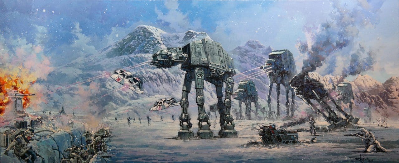 AT-ATs drove the Empire’s assault on the Rebel base during the Battle of Hoth. 