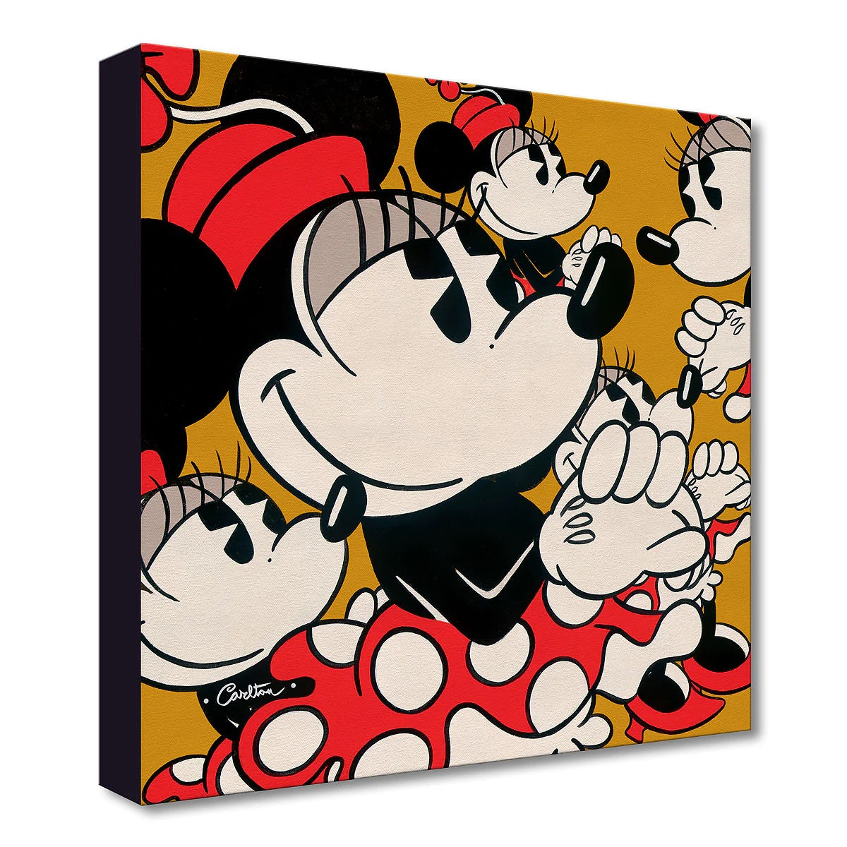 Minnie Mouse - Disney Poster (Retro Minnie / Pink Background