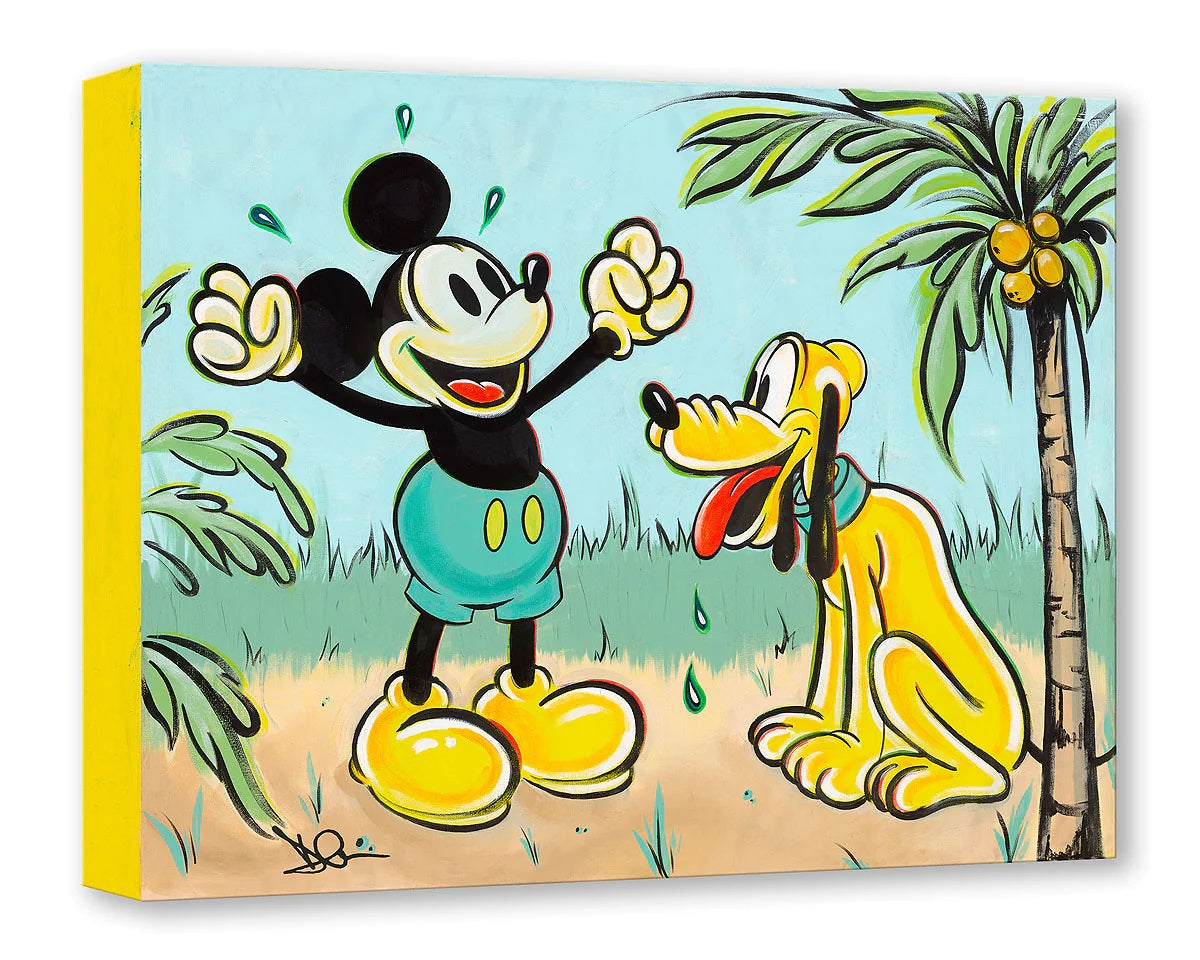 Mickey with his beloved pal Pluto.