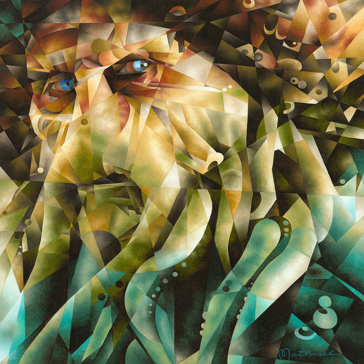 Davey Jones by Tom Matousek.  A portrait of Davy Jones. 