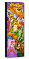 The sly fox - Robinhood with his merry band of friends and tyrannical Prince John. - Gallery Wrapped Canvas