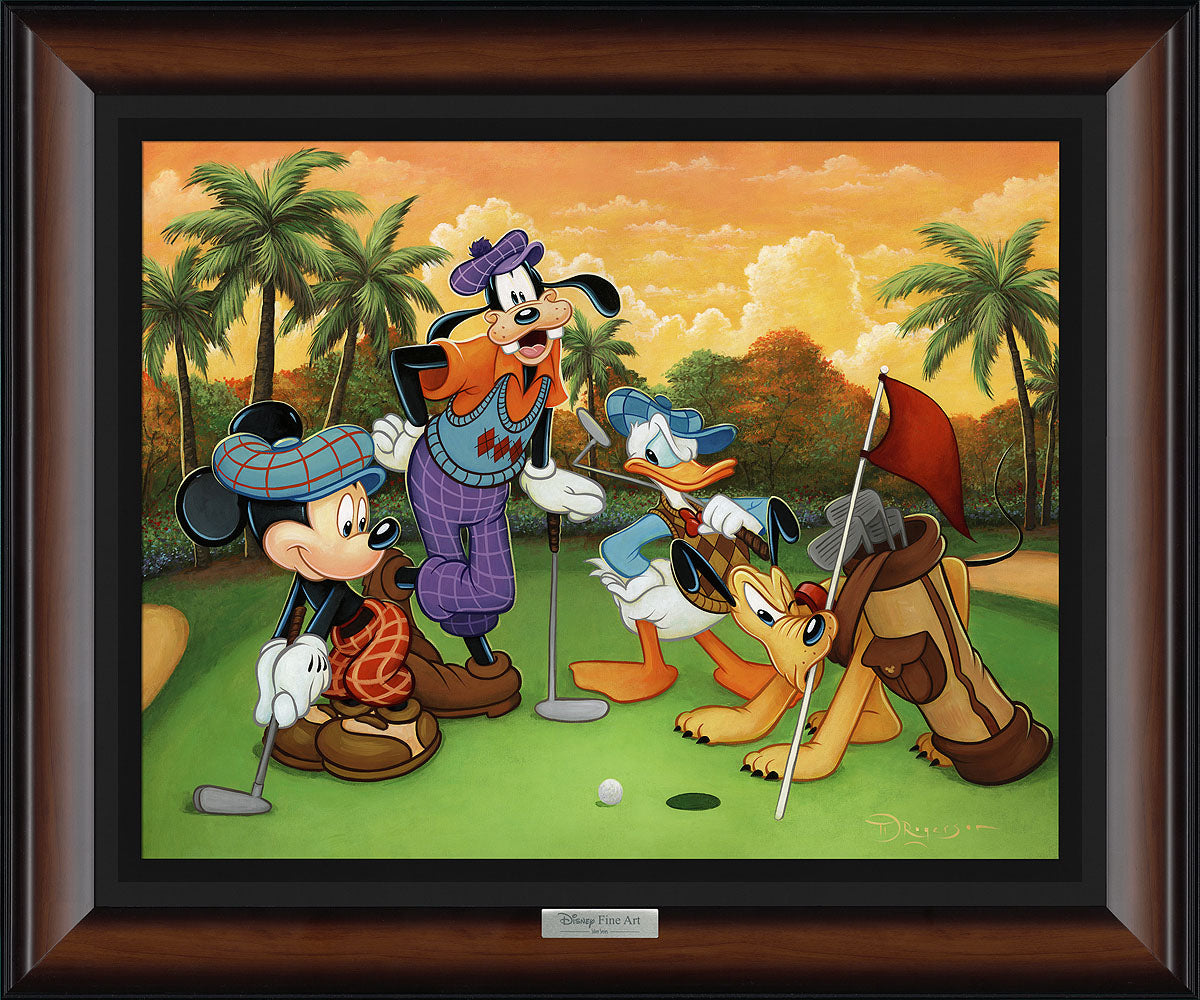 Mickey and friends at the golf cousre