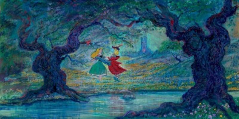 Sleeping Beauty's Princess Aurora dreams of meeting Prince Phillip someday.