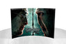 Harry Potter and the Deathly Hallows - P2  Collection - Featuring an image of a clashing Harry and Voldemort from Harry Potter and the Deathly Hallows Part 2 | 14”x 9” free-standing curved glass...