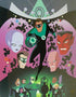 Green Lantern leading from the front.