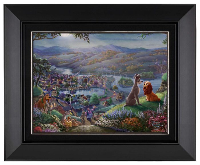 Lady and the Tramp Falling in Love  - Black Frame