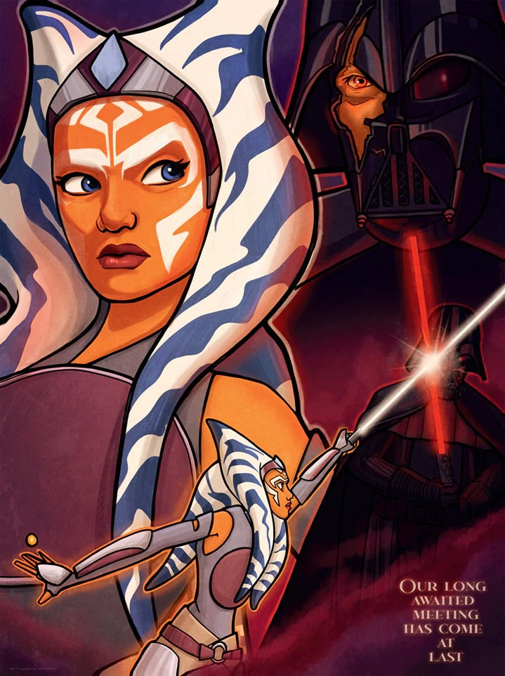 Ahsoka Tano and Darth Vader