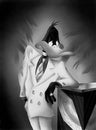 he Portrait Series illuminates Daffy Duck in dramatic and stylized poses which darkens back to the 30s and 40s