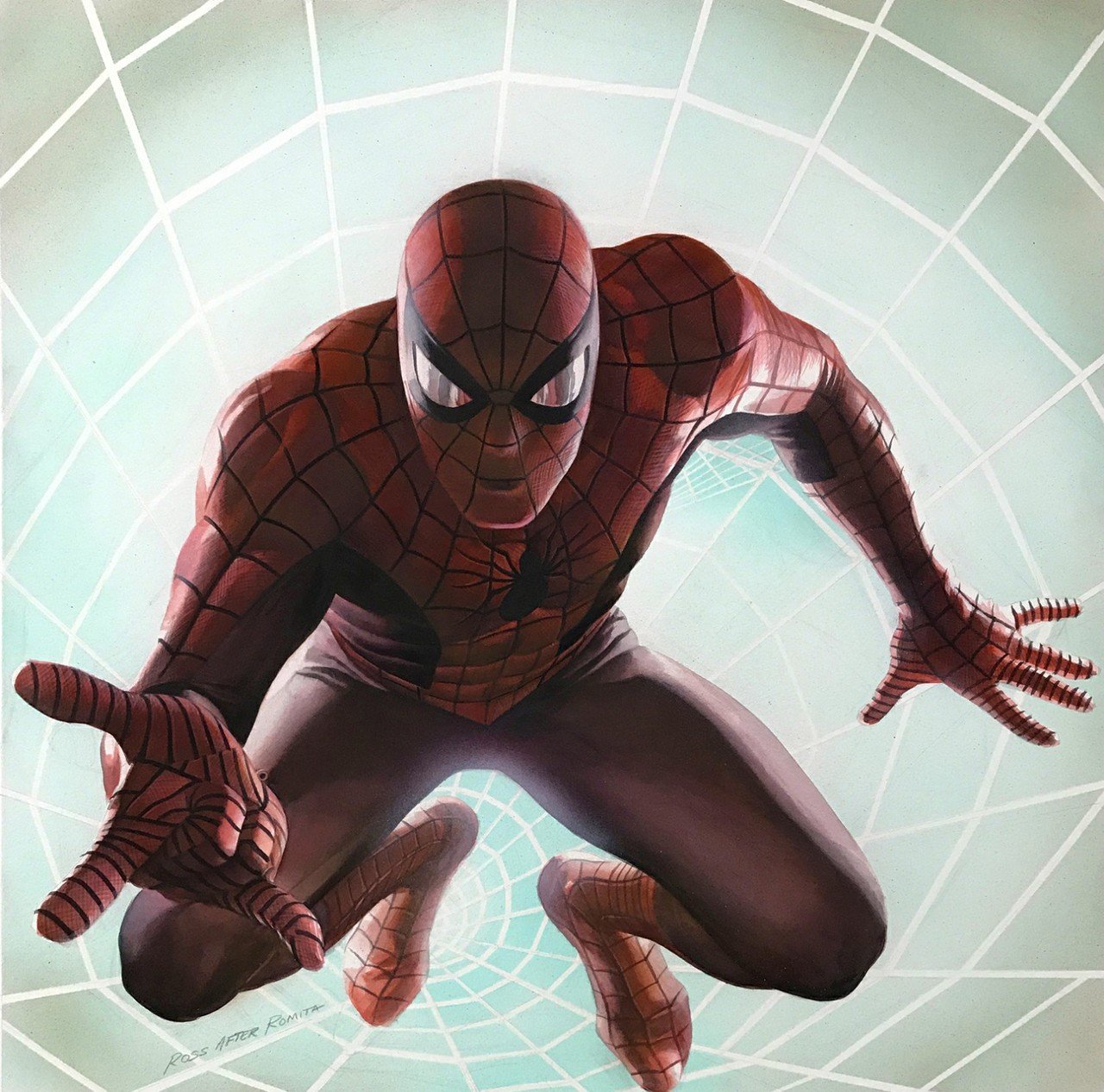 A photorealistic style rendering of Spider-Man
